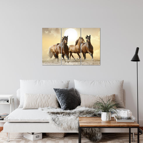 Wandbilder Wohnzimmer XXL Pferde Moderne Bilder Tiere